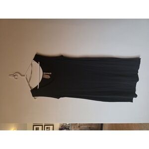 Indygena Black Sleeveless Tank Dress
